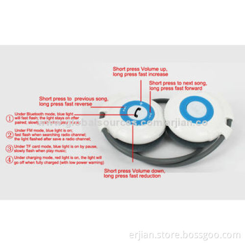 Bluetooth Retractable Earphones for Free Talking for Smartphones with Mic and Volume Control Button